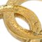 CHANEL CC Rhinestone Brooch Pin Gold 174 142112, Image 4