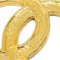 CHANEL CC Rhinestone Brooch Pin Gold 174 112340 4