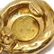 Chanel Cc Rhinestone Dangle Earrings Clip-On Gold 131581, Set of 2 4
