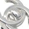 Chanel Cc Turnlock Ohrringe Clip-On Silber Groß 97A 112339, 2er Set 2