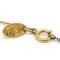 CHANEL Chain Pendant Necklace Rhinestone Gold 3642 29100 4
