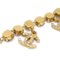 CHANEL Charm Rhinestone Gold Bracelet 95A 10034 3