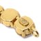 CHANEL Charm Rhinestone Gold Bracelet 95A 10034 4