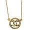 CHANEL Circled CC Gold Chain Pendant Necklace 3622 97568 2