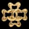 CHANEL Clover Brooch Pin Gold 94P 131690, Image 1