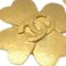 Chanel Clover Ohrringe Clip-On Gold 95P 131672, 2 . Set 2