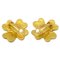 Chanel Clover Earrings Clip-On Gold 95P 122631, Set of 2 3