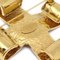 CHANEL Kreuz Brosche Corsage Gold 94P 69905 4