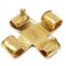 CHANEL Cross Brooch Pin Corsage Gold 94P 69905 3