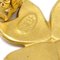Chanel Dangle Clover Earrings Gold Clip-On 95P 131692, Set of 2 4