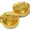 Boucles d'Oreilles Pendantes Clip-On Dorées Chanel 113280, Set de 2 3