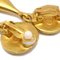 Chanel Dangle Earrings Clip-On Gold 96P 131765, Set of 2 3