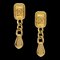 Chanel Dangle Earrings Clip-On Gold 97A 111048, Set of 2 1