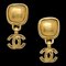 Chanel Dangle Earrings Clip-On Gold 97A 121310, Set of 2 1