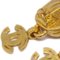 Chanel Dangle Earrings Clip-On Gold 97A 121310, Set of 2, Image 3