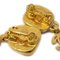Chanel Dangle Earrings Gold Clip-On 97A 19881, Set of 2 3