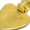 Chanel Dangle Heart Earrings Clip-On Gold 95P 112516, Set of 2 4