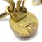 Chanel Dangle Hoop Earrings Clip-On Gold 94A 99559, Set of 2, Image 4