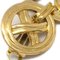 Chanel Dangle Hoop Earrings Clip-On Gold 96P 131963, Set of 2 3