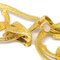 Chanel Dangle Hoop Earrings Clip-On Gold 96P 112503, Set of 2 2