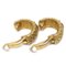 Chanel Dangle Hoop Earrings Gold Clip-On 29/2835 142223, Set of 2 3