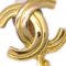 Chanel Dangle Hoop Earrings Gold Clip-On 96P 122677, Set of 2 2