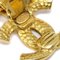 Chanel Dangle Hoop Earrings Gold Clip-On 96P 112946, Set of 2 4