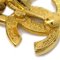 Chanel Dangle Plate Ohrringe Clip-On Gold 2344 113273, 2er Set 4
