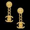 Chanel Dangle Turnlock Earrings Clip-On Gold 96A 131574, Set of 2 1