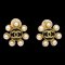 Chanel Boucles d'Oreilles Clip-On Perle Artificielle Doré 95A 29497, Set de 2 1