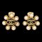 Chanel Earrings Clip-On Artificial Pearl Gold 95A 171367, Set of 2 1