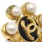 Chanel Earrings Clip-On Artificial Pearl Gold 95A 171367, Set of 2 2