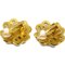 Chanel Flower Earrings Clip-On Gold 97P 122213, Set of 2 2
