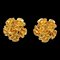 Chanel Flower Earrings Clip-On Gold 99P 112541, Set of 2 1