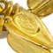 Chanel Fretwork Paisley Ohrringe Gold Clip-On 95A 113070, 2er Set 4