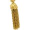 Chanel Fringe Charm Dangle Earrings Clip-On Gold 94A 142122, Set of 2 3