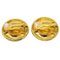 Boucles d'Oreilles à Clips en Perles Artificielles Bouton Doré Chanel 123056, Set de 2 3