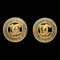Chanel Gold Button Earrings Clip-On 123271, Set of 2 1
