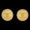 Chanel Gold Button Earrings Clip-On 93A 123157, Set of 2, Image 1
