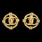 Chanel Gold Button Earrings Clip-On 94A 123055, Set of 2, Image 1