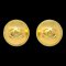 Chanel Gold Clip-On Ohrringe mit Knöpfen 95P 132736, 2er Set 1