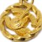 Chanel Gold Ohrstecker Clip-On Strass 2137 123224, 2er Set 4