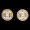 Chanel Gold Button Turnlock Earrings Clip-On 97A 123262, Set of 2 1