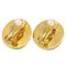 Chanel Gold Button Turnlock Earrings Clip-On 97A 123262, Set of 2 3