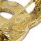 CHANEL Gold CC Brooch Pin Rhinestone 123248 4