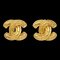 Boucles d'Oreilles Clip-On Dorées Cc Chanel 2433 132735, Set de 2 1