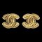 Pendientes Chanel de oro Cc con clip 2459 132744. Juego de 2, Imagen 1