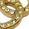 Goldene CC Halskette mit Kristall-Anhänger von Chanel 3