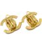 Chanel Gold Cc Turnlock Earrings Rhinestone Clip-On 96A 122300, Set of 2 3