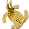 Chanel Gold Cc Turnlock Earrings Rhinestone Clip-On 96A 122300, Set of 2 4